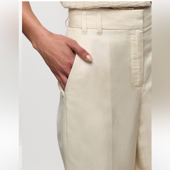 MELANIE LYNE NWT Linnen Blend Pants. Size 2 - Picture 6 of 8